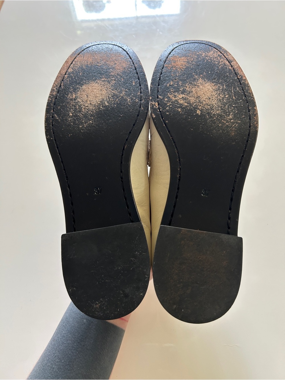 COS White/Cream Leather Loafers - Picture 8 of 9